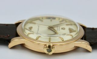 Vintage 18K Rose Gold Omega Seamaster Watch Automatic Men ' s Cal.  352 1950 ' s 8