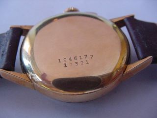 VINTAGE 1940’s UNIVERSAL GENEVE 283 CHRONOGRAPH 18k SOLID GOLD WATCH Nr 6