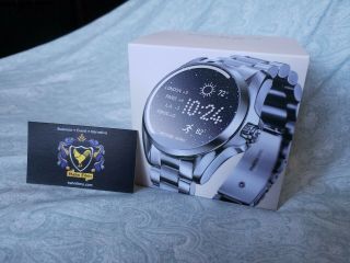 Michael Kors Runway Access Smart Watch Touchscreen Silver Womans Mkt5065