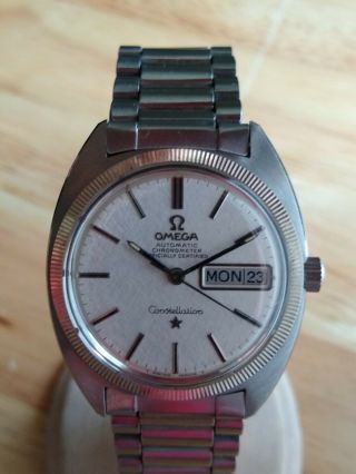 Omega Constellation Day/date Vintage Watch 18k/stainless