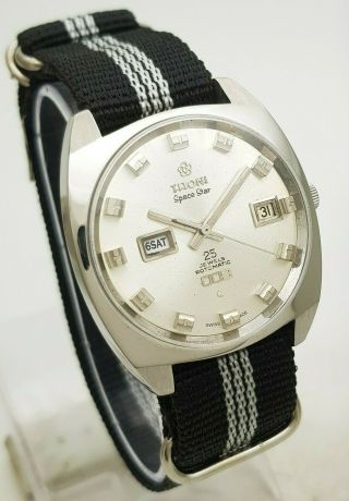 Vintage Titoni Space Star 009 Rotomatic 25J Cal ETA 2778 Swiss Men ' s Wrist Watch 4