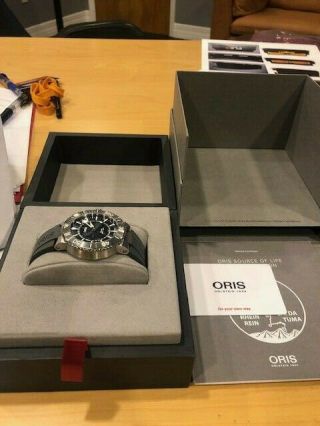 ORIS Aquis Source of Life Limited Edition Men ' s Swiss Wristwatch.  1 of 2343 3