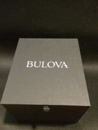 Bulova 96B307 Stainless Steel White Dial Chronograph Quartz Watch NWT (P19) 5