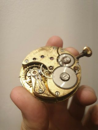 Antique Omega Pocket Watch Movement - Running