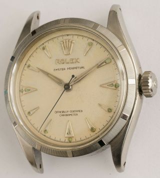 Vintage 1953 Rolex Oyster Perpetual Ref 6285 Stainless Steel Man 