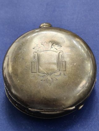 Vintage 1887 Elgin 6S 11J Pocket Watch In Coin Silver Parts/Repair 6