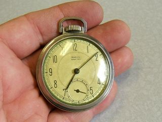 Vintage Westclox Pocket Ben Mechanical Wind Up Pocket Watch