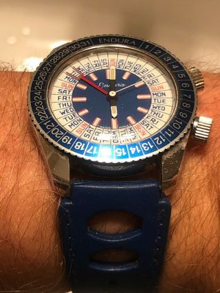 Endura Perpetual Calender Swiss Made Blue Watch