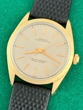 Rolex Oyster Perpetual Model 1024 Yellow Gold Over Stainless Steel - No Res