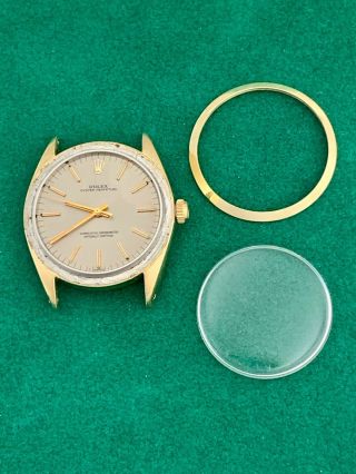 ROLEX OYSTER PERPETUAL MODEL 1024 YELLOW GOLD OVER STAINLESS STEEL - NO RES 6