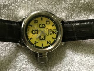 Invicta Russian Diver Model 1959 Wrist Watch For Men.  Yellow Face