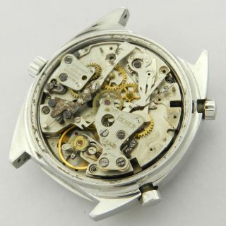 HEUER CARRERA 1153S VINTAGE CHRONOGRAPH WATCH PROJECT 100 1969 CAL.  11 10