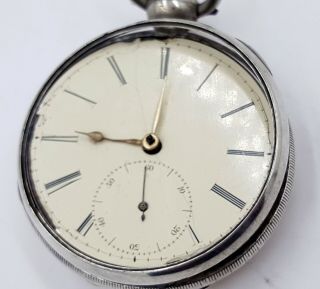 George Iv Sterling Silver Pocket Watch 1824