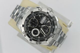 Tag Heuer Caf5010.  Ba0815 Automatic Aquaracer Watch Mens Black Silver Calibre 16