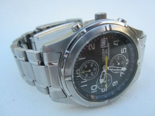 Citizen Gn - 4 - S Chronograph Wr 100 Watch Wristwatch 10bar Men 