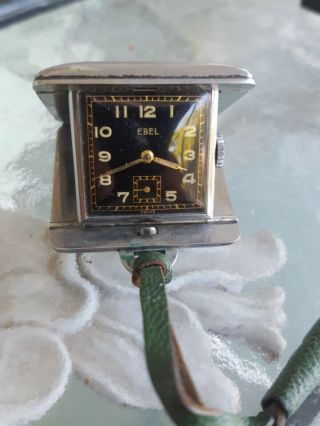 Vintage Folding Ebel Pocket Or Purse Watch Deco Era Swiss Suisse For Repair