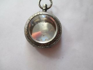 Vintage Ladies Silver Pocket Watch Case Parts Only