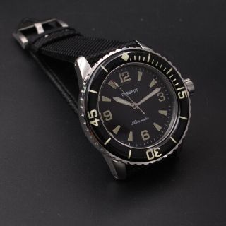 Corgeut 45mm Black Dial Green Luminous Bezel Diving Automatic Men Watch.  1