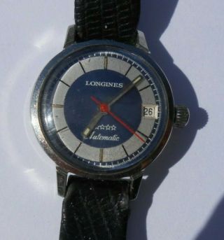Longines Automatic White/blue Dial Ladies Watch,