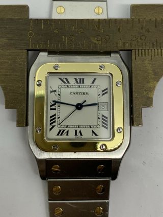 Cartier Santos Two Tone 18k And Stainless Steel Automatic Wrist 29mm 2