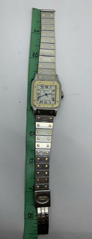 Cartier Santos Two Tone 18k And Stainless Steel Automatic Wrist 29mm 3