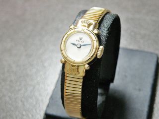 Vintage Rolex 18K Pink Gold/ Hand - Winding / Women ' s Watch 6