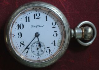 Vintage 1909 South Bend Pocket Watch,  15 Jewel,  Size 18,  Running