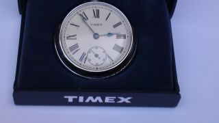 Vintage Timex Pocket Watch Complete With Box Gwo