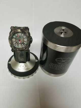 42mm $350 Reactor Ss/polymer Gryphon Camo Nd Dial 200m Dive Watch 73824 Nr