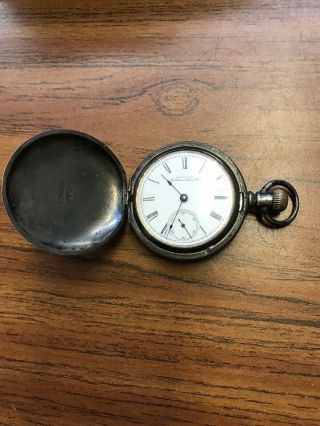 Vintage American Waltham Watch Co.  Model 1883 Pocket Watch 17 Jewel