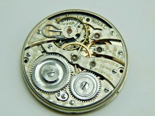 Antique Pocket Watch Movement Illinois Burlington 12 Size 19 Jewel Grade 274