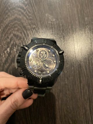 Mens Invicta 15144 Subaqua 50mm Swiss Chronograph Black Grey Watch 3