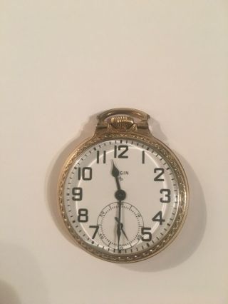 1948 Elgin 16s,  17j Grade 574 Pocket Watch - Parts/repair Case Rgp