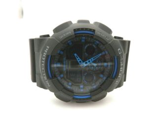 Casio G - Shock Men ' s Black/Blue Digital/Analog Watch - Model GA - 100 3