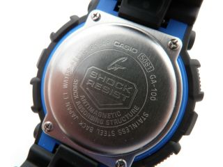 Casio G - Shock Men ' s Black/Blue Digital/Analog Watch - Model GA - 100 5
