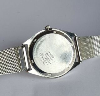Vintage 1980 - 90 CITIZEN Seven Men ' s Quartz Watch w Day AY - 3172 7