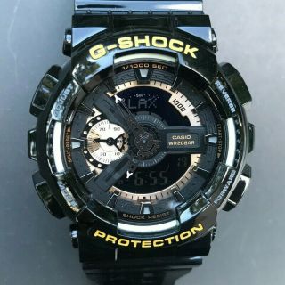 Casio G - Shock Ga - 110rg (5146) Black Golden Xl Analog/digital 50mm - Battery