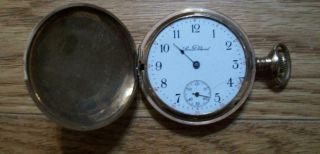 Vintage South Bend Pocket Watch With Case -