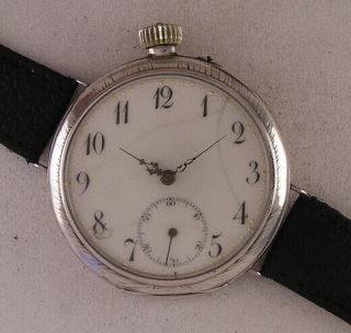 Vintage Silver Case Fully Serviced Cylindre 1900 Swiss Wrist Watch A,  A,
