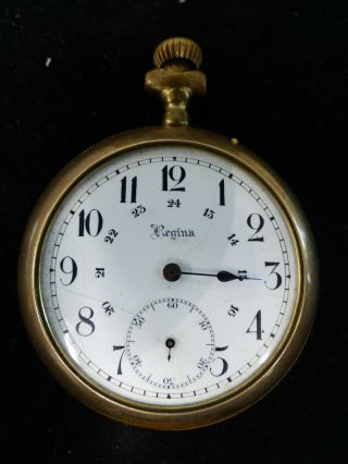 Antique Regina 15 Jewels Gold Filled Pocket Watch