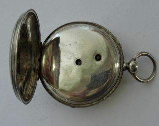 ANTIQUE AMERICAN LANCASTER WATCH CO.  USA,  STERLING SILVER POCKET WATCH c1885 5