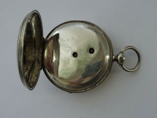ANTIQUE AMERICAN LANCASTER WATCH CO.  USA,  STERLING SILVER POCKET WATCH c1885 7