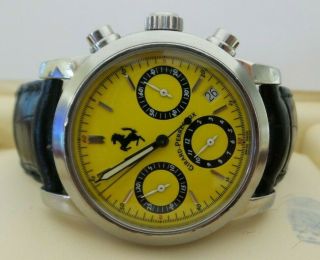 Girard Perregaux Ferrari Chronograph 8020 38mm Watch - Runs/looks Great - E3846