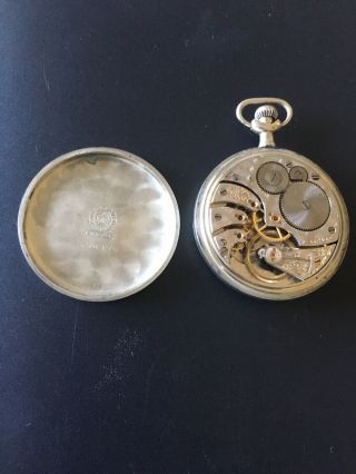 1902 Rockford 16s,  17j,  Open Face Antique Pocket Watch Runs 6