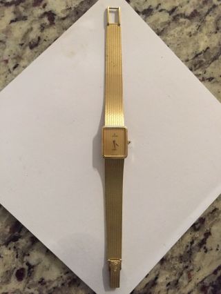 Vintage Ladies14k Yellow Gold Diamond Concord Quartz Watch