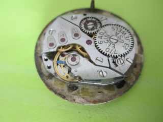 VINTAGE Lord Elgin 23 Jewel 770 Wrist Watch Movement Runs Parts Repair Dial Hand 2