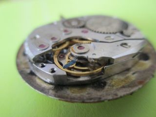 VINTAGE Lord Elgin 23 Jewel 770 Wrist Watch Movement Runs Parts Repair Dial Hand 3