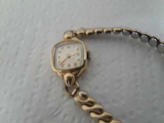 Vintage Wristwatch Longines 17 J Cal 5ln 14 K Solid Gold Case