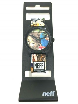 Men Neff Daily Wild Life Watch Adjustable Style Nf0208 Nib
