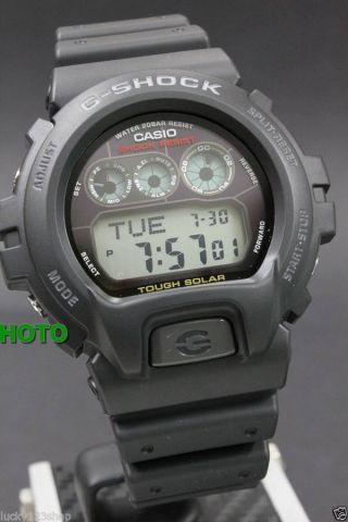 G - 6900 - 1d Black Casio G - Shock Tough Solar Watches Digital Resin Band Full Packy